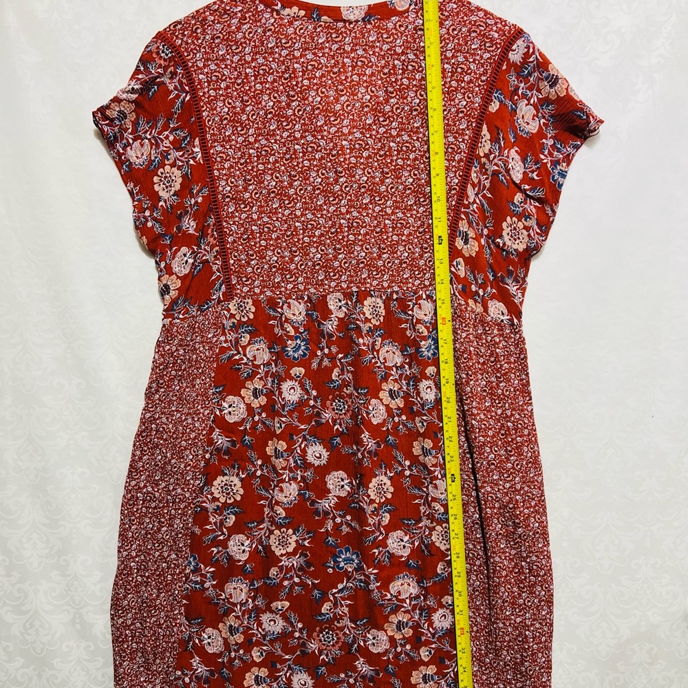 KNOX ROSE Dress Womens Size Small Floral COTTAGECORE Panel Button Up Bust Ladies - Picture 9 of 11